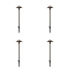 Jasper Low Voltage Bronze Path Light (4-Pack) by Commercial Electric