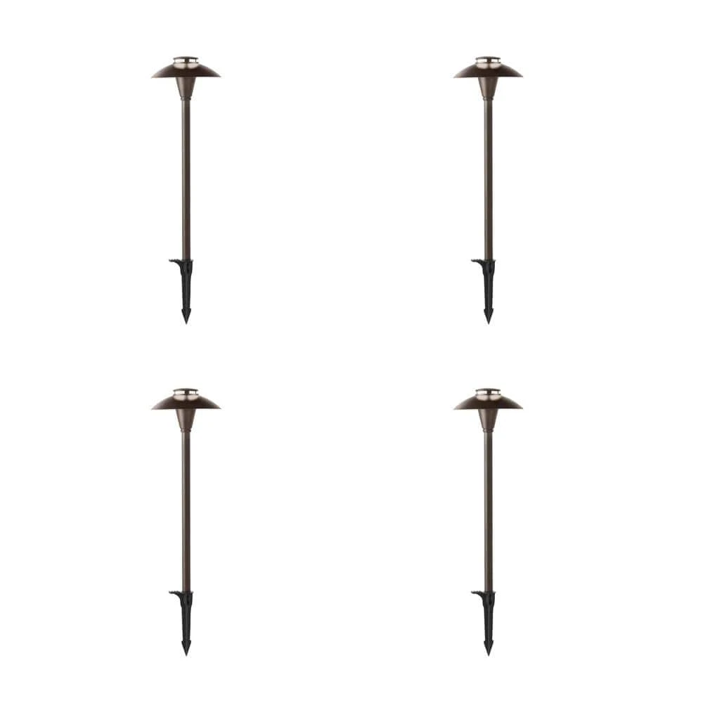 Jasper Low Voltage Bronze Path Light (4-Pack) by Commercial Electric