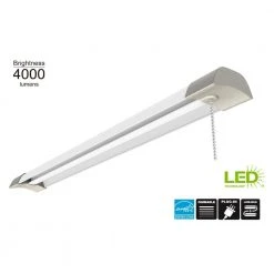 4ft. 50-Watt Equivalent Integrated LED Shop Light 4000K by Commercial Electric
