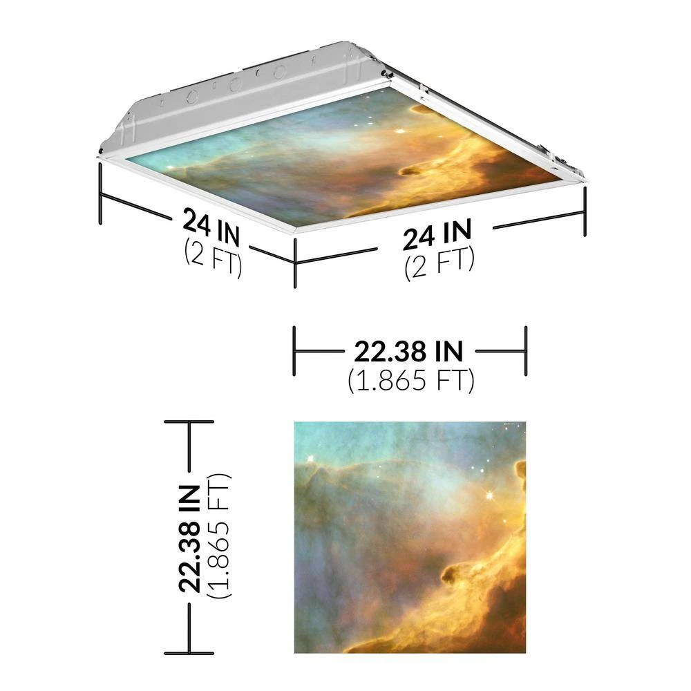 003 2 ft. x 2 ft. Fluorescent Light Filters Astronomy by OCTO LIGHTS - Image 2