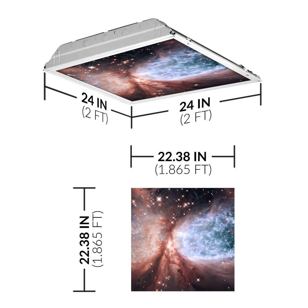 008 2 ft. x 2 ft. Fluorescent Light Filters Astronomy by OCTO LIGHTS - Image 2