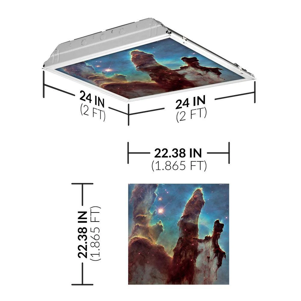 022 2 ft. x 2 ft. Fluorescent Light Filters Astronomy by OCTO LIGHTS - Image 2