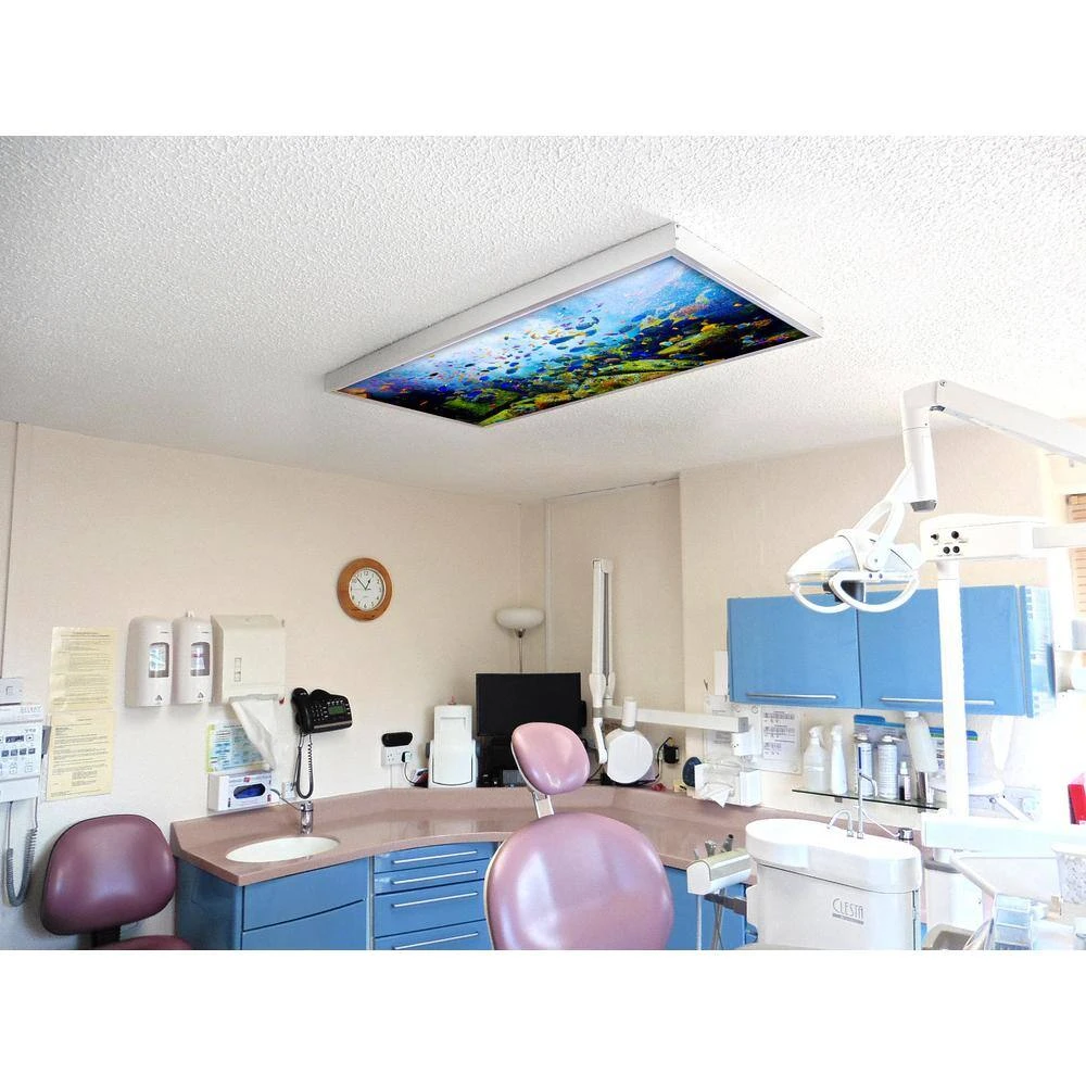 Ocean 001 1 ft. x 4 ft. Flexible Decorative Light Diffuser Panels Ocean for Classrooms and Offices by OCTO LIGHTS - Image 6