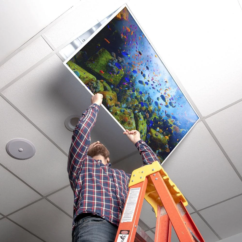 Ocean 001 2 ft. x 4 ft. Flexible Decorative Light Diffuser Panels Ocean for Classrooms and Offices by OCTO LIGHTS - Image 5