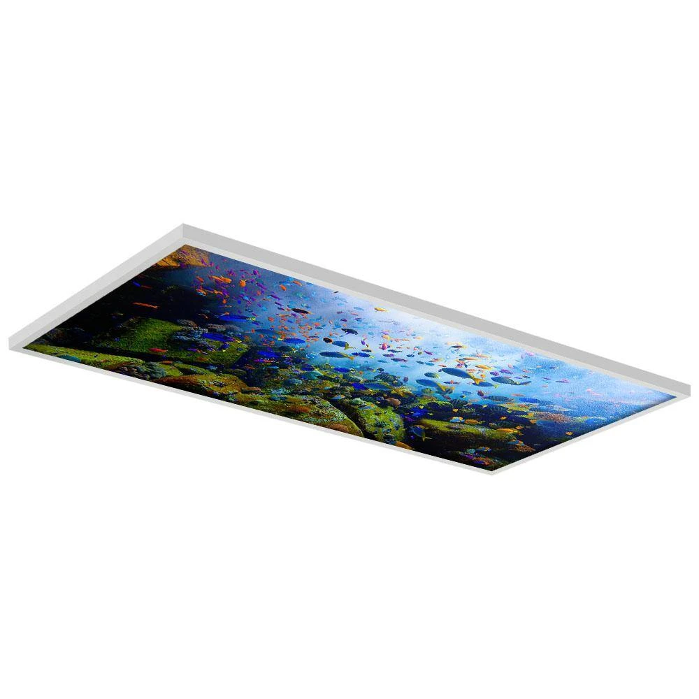 Ocean 001 2 ft. x 4 ft. Flexible Decorative Light Diffuser Panels Ocean for Classrooms and Offices by OCTO LIGHTS