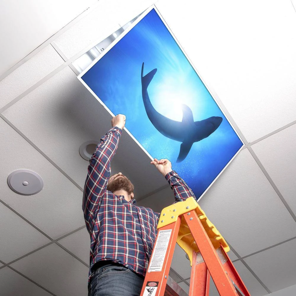 Ocean 007 2 ft. x 2 ft. Flexible Decorative Light Diffuser Panels Ocean for Classrooms and Offices by OCTO LIGHTS - Image 5