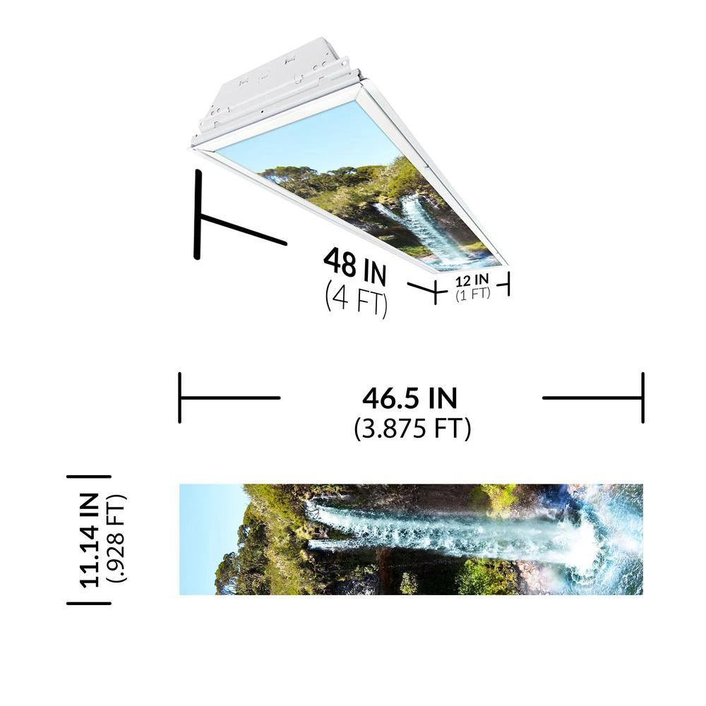 Waterfall 003 1 ft. x 4 ft. Fluorescent Light Filters by OCTO LIGHTS - Image 2