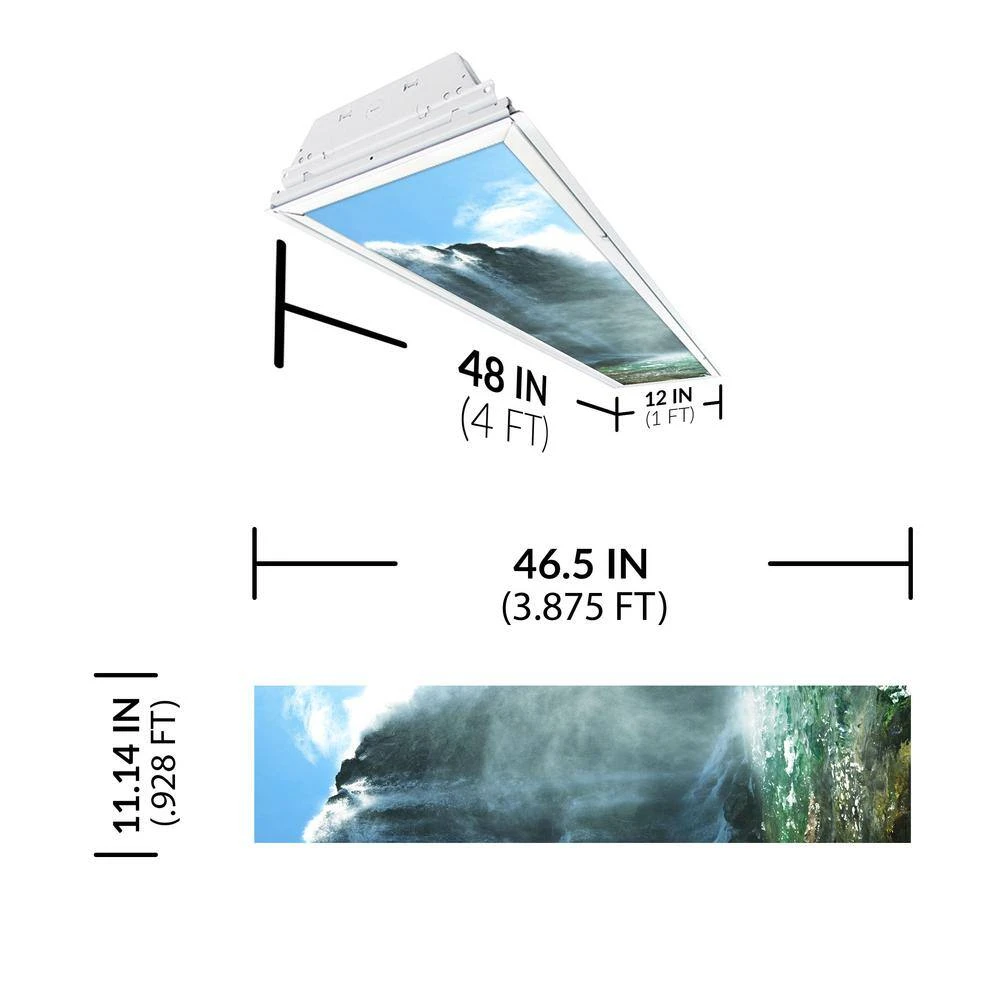 Waterfall 005 1 ft. x 4 ft. Fluorescent Light Filters by OCTO LIGHTS - Image 2