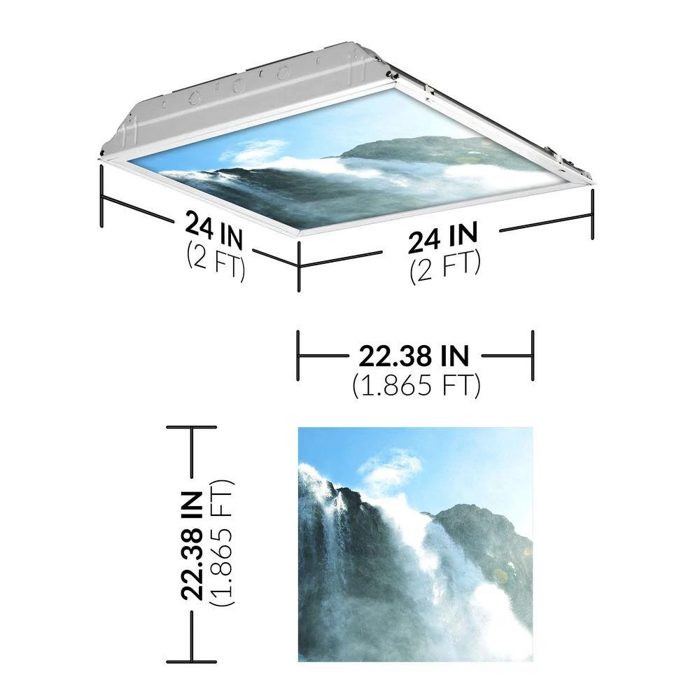 Waterfall 005 2 ft. x 2 ft. Fluorescent Light Filters by OCTO LIGHTS - Image 2