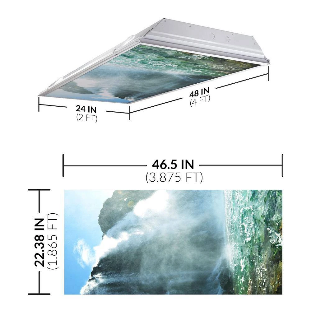 Waterfall 005 2 ft. x 4 ft. Fluorescent Light Filters by OCTO LIGHTS - Image 2
