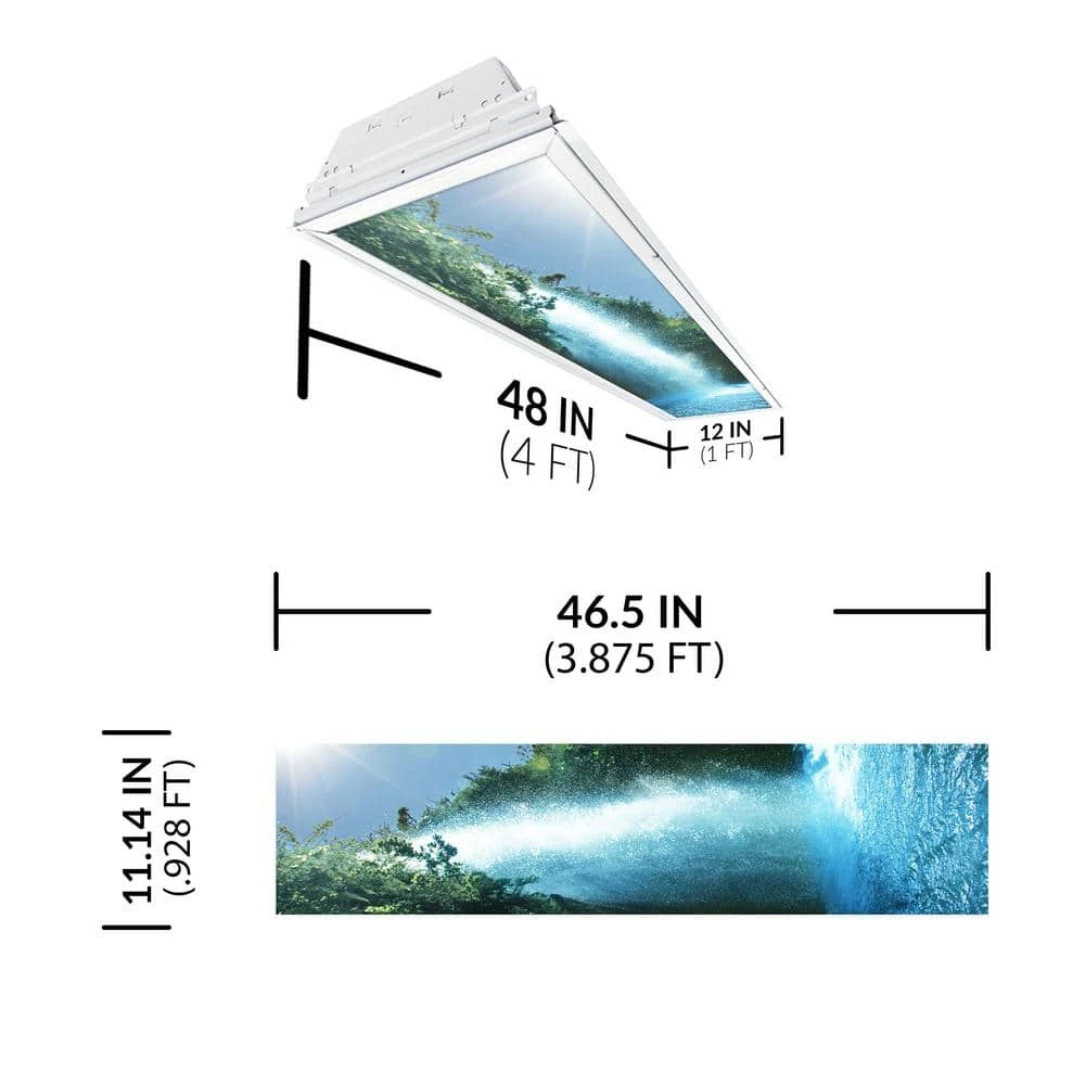 Waterfall 008 1 ft. x 4 ft. Fluorescent Light Filters by OCTO LIGHTS - Image 2
