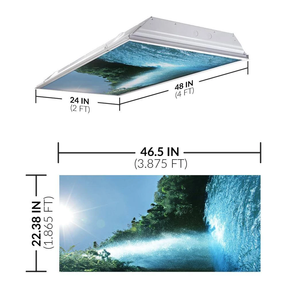 Waterfall 008 2 ft. x 4 ft. Fluorescent Light Filters by OCTO LIGHTS - Image 2