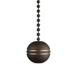 12 in. Oil Rubbed Bronze Beaded Ball Pull Chain by Commercial Electric