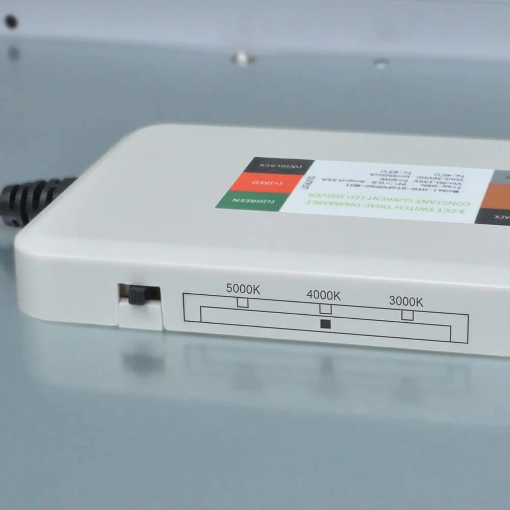 Sebastian 48 in. x 13 in. Farmhouse Gray with Black CCT Selectable LED Flush Mount Ceiling Light 4000 Dimmable Lumens by Commercial Electric - Image 10