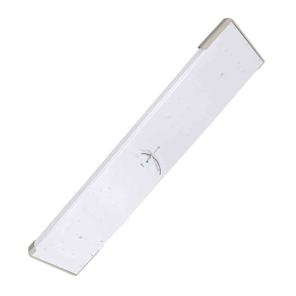 Victoria 48 in. x 10 in. Satin Nickel and Slate Gray CCT Selectable LED Flush Mount Ceiling Light 4000 Dimmable Lumens by Commercial Electric - Image 7