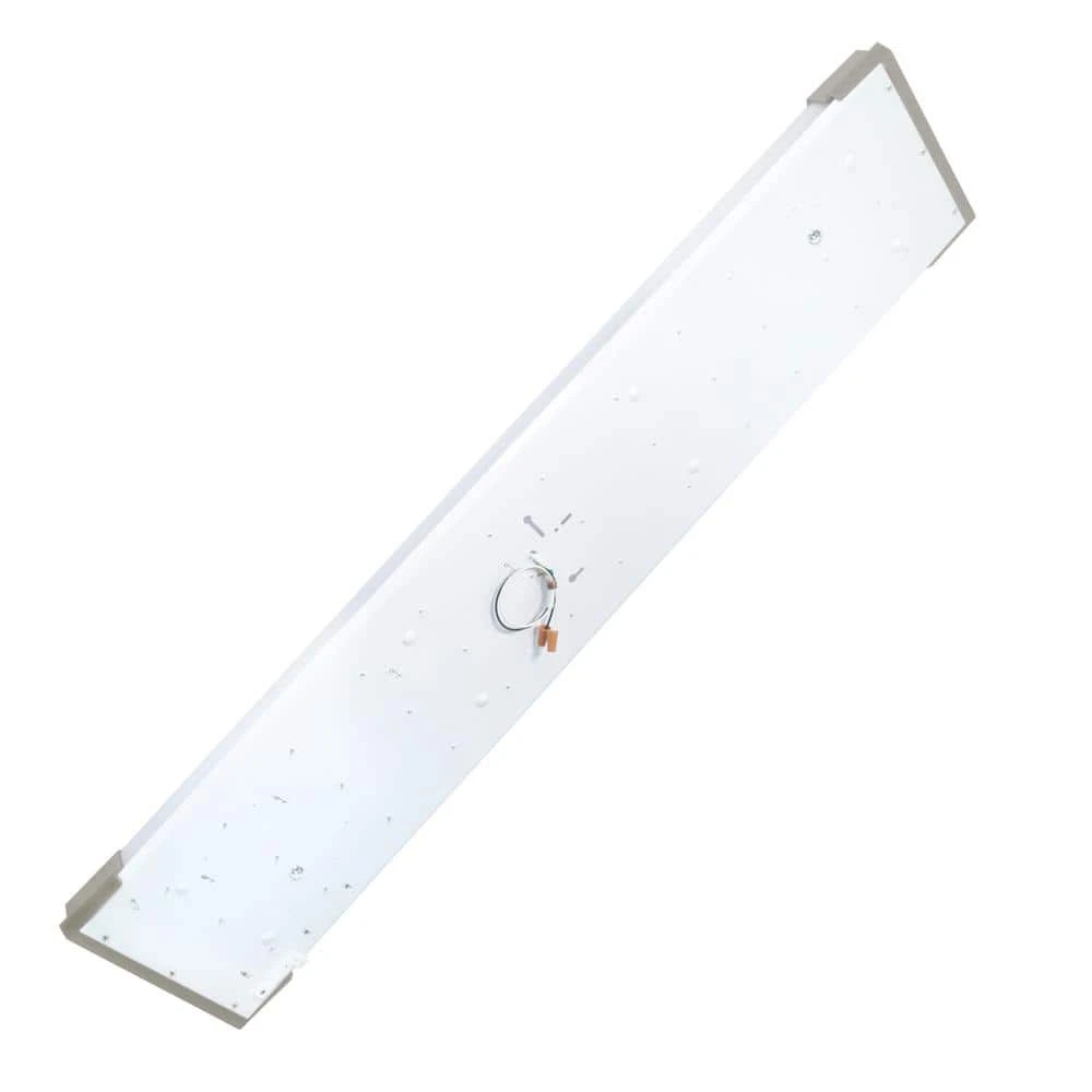 Moroccan 48 in. x 10 in. Satin Nickel CCT Selectable LED Flush Mount Ceiling Light 4000 Dimmable Lumens by Commercial Electric - Image 7