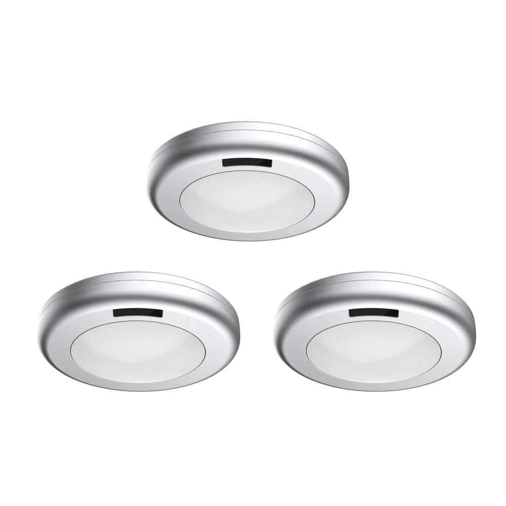 3-Light LED Puck Light Kit by Commercial Electric