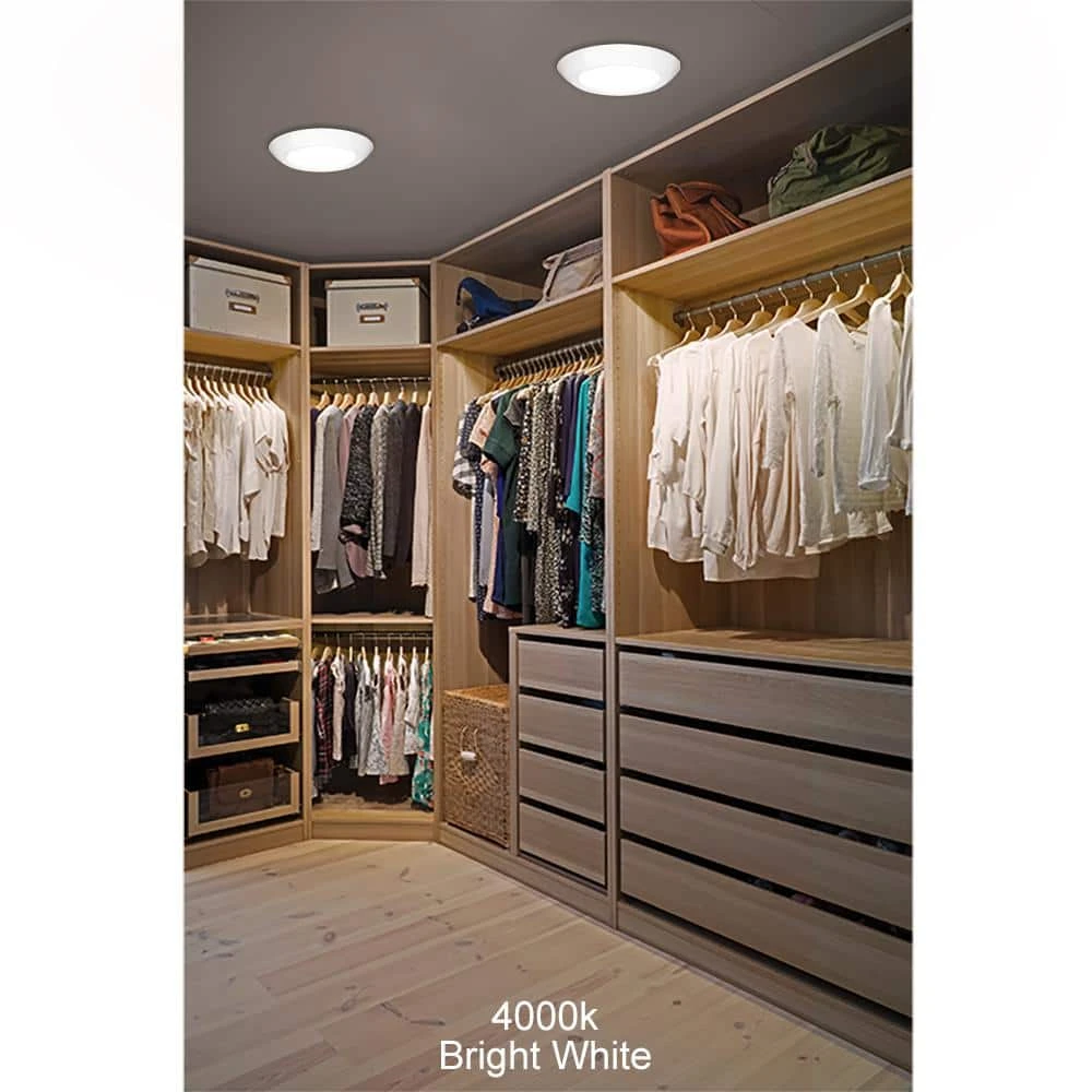 10 in. 18-Watt Color Selectable LED Flush Mount Disk Light J-Box Compatible Dimmable 1500 Lumens by Commercial Electric - Image 2