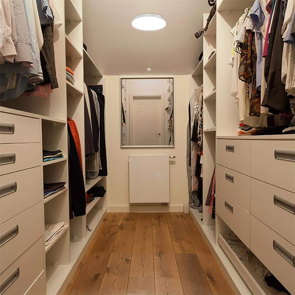 10 in. White Closet Light with Pull Chain LED Flush Mount Ceiling Light 900 Lumens 4000K Bright White by Commercial Electric - Image 2