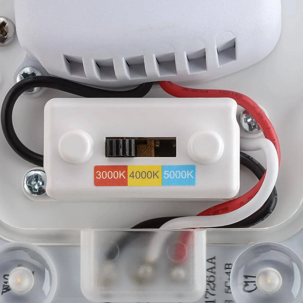 11 in. Color Selectable LED Flush Mount Ceiling Light with Night Light Feature 900 Lumens 14-Watt Dimmable by Commercial Electric - Image 3