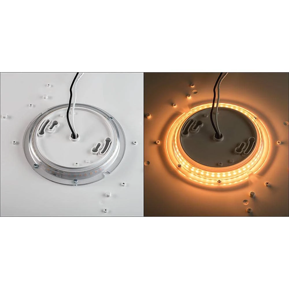 11 in. Color Selectable LED Flush Mount Ceiling Light with Night Light Feature 900 Lumens 14-Watt Dimmable by Commercial Electric - Image 8