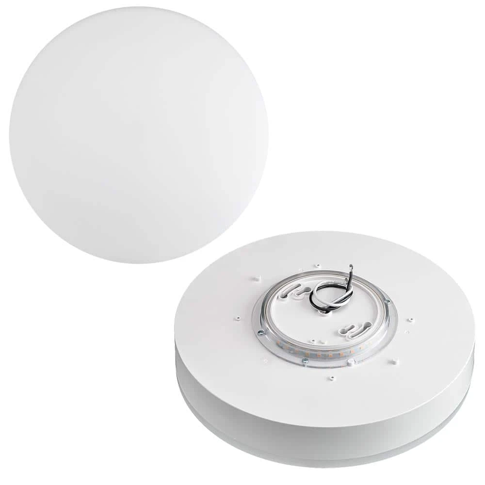 11 in. Color Selectable LED Flush Mount Ceiling Light with Night Light Feature 900 Lumens 14-Watt Dimmable by Commercial Electric - Image 7