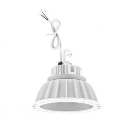 11 in. 250-Watt Equivalent Integrated LED White Low Bay Light with Uplight, 5000K by Commercial Electric