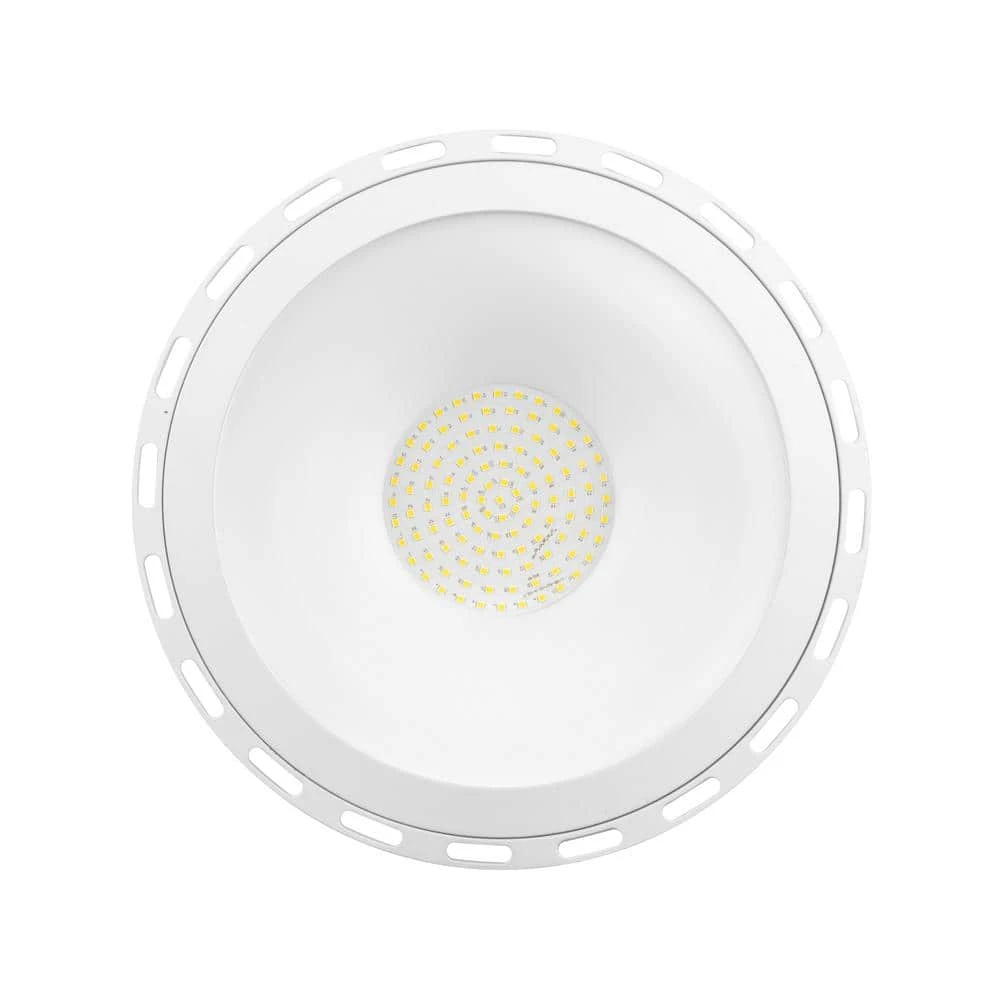 11 in. 250-Watt Equivalent Integrated LED White Low Bay Light with Uplight, 5000K by Commercial Electric - Image 5