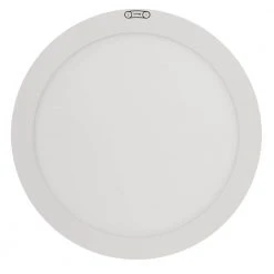 11 in. 12.5-Watt Dimmable White Integrated LED Edge-Lit Round Flat Panel Flush Mount Ceiling Light Color Changing by Commercial Electric