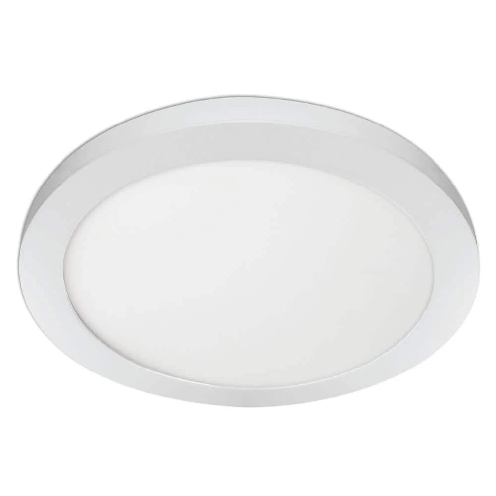 15 in. 22.5-Watt White Integrated LED 1650 Lumens Edge-Lit Round Flat Panel Flush Mount Ceiling Light w/Color Changing by Commercial Electric - Image 6