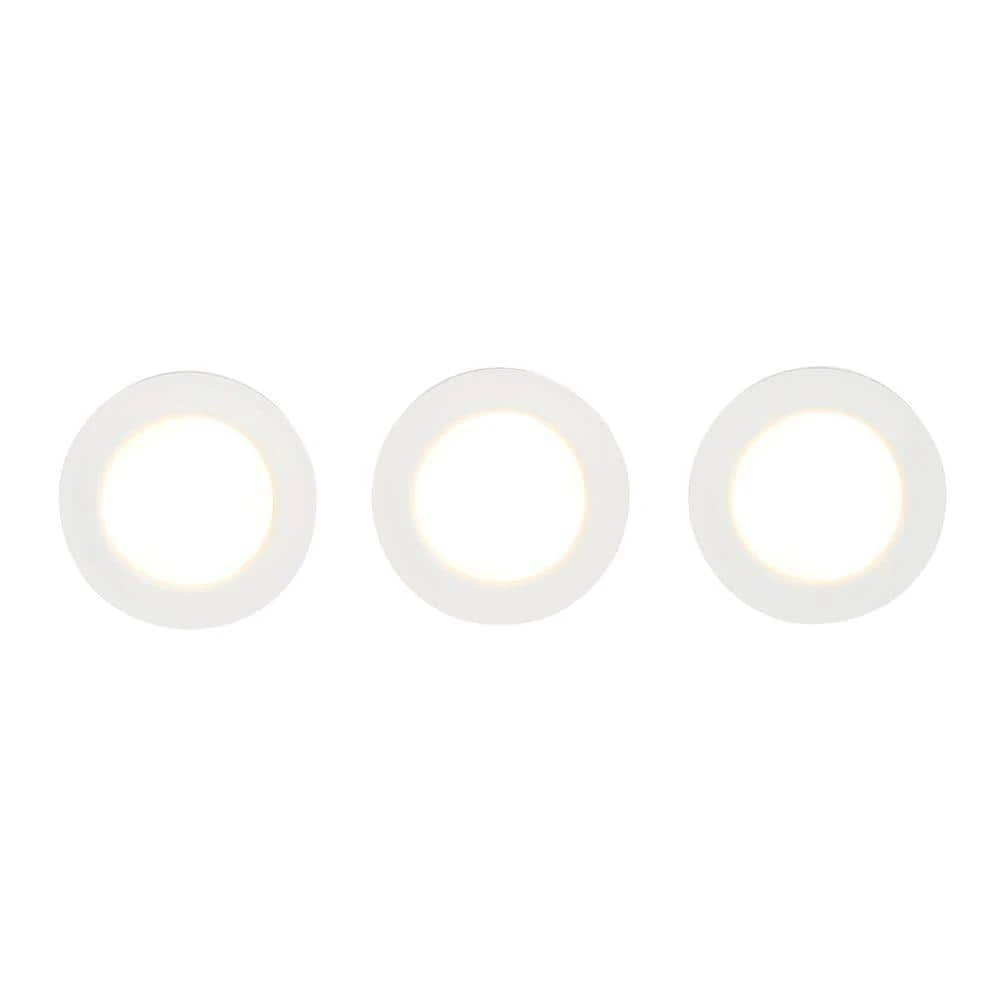 3-Light LED White Puck Light Kit by Commercial Electric - Image 6