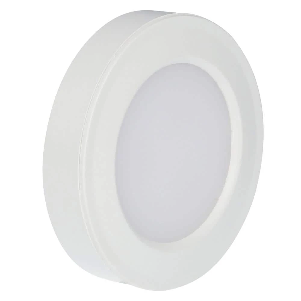 3-Light LED White Puck Light Kit by Commercial Electric - Image 4