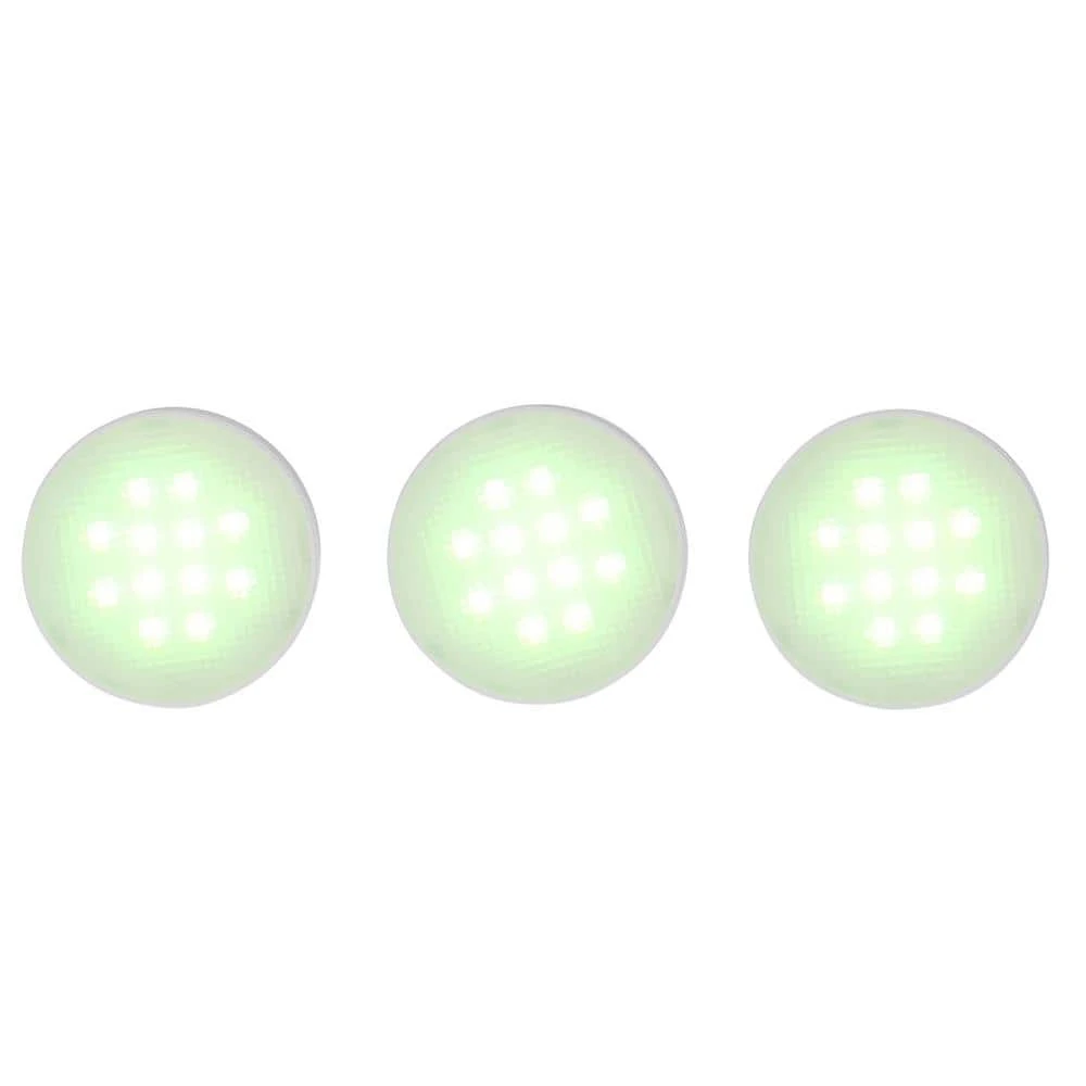 3-Light LED White RGB Color Changing Puck Light Kit by Commercial Electric - Image 4