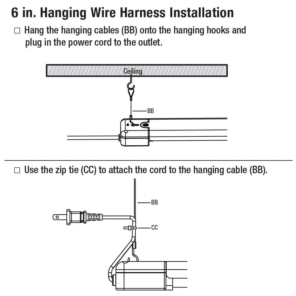3 ft. 1-Light 30-Watt Integrated LED White Utility Shop Light with Power Cord by Commercial Electric - Image 5