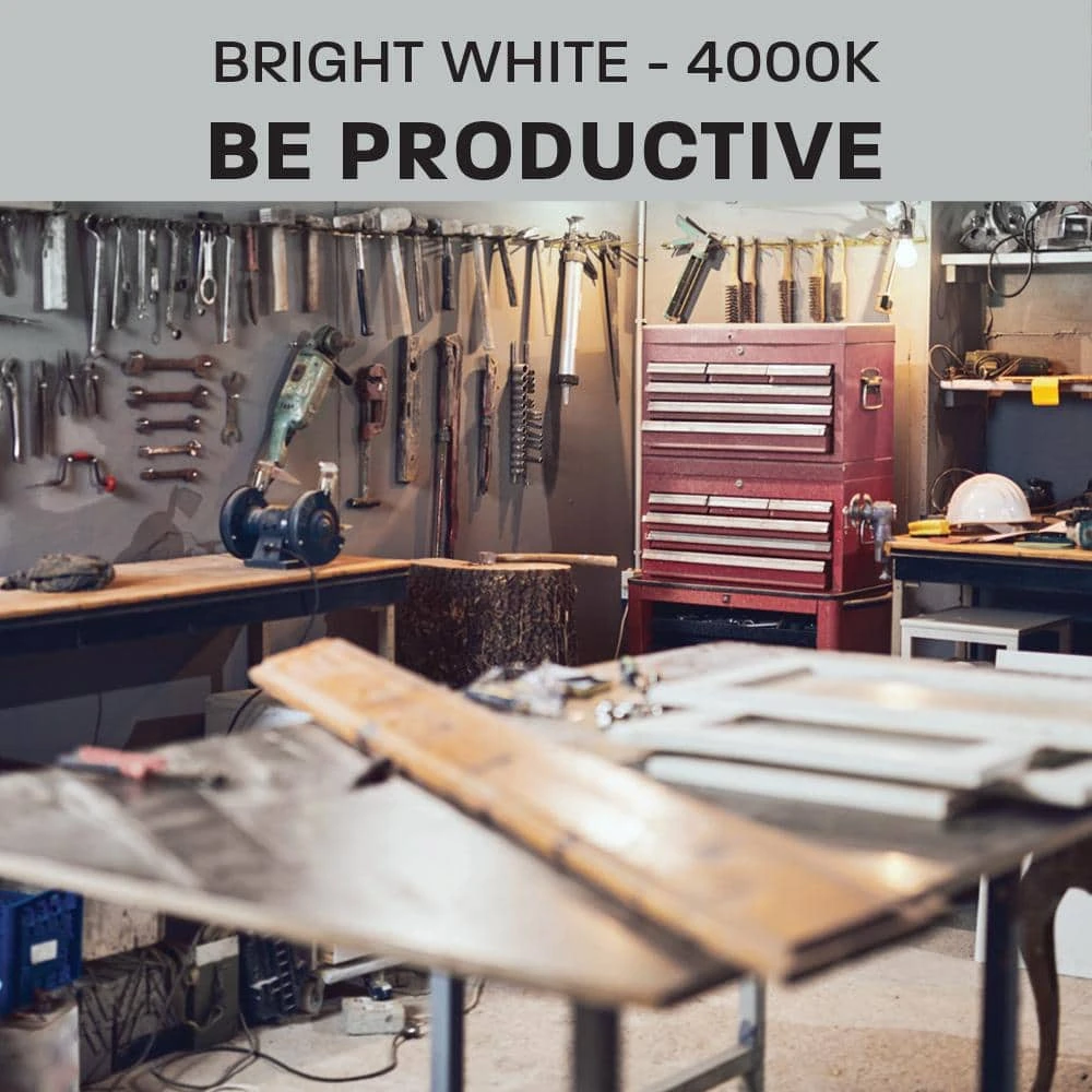 3 ft. 1-Light 30-Watt Integrated LED White Utility Shop Light with Power Cord by Commercial Electric - Image 12