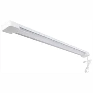 3 ft. 1-Light 30-Watt Integrated LED White Utility Shop Light with Power Cord by Commercial Electric