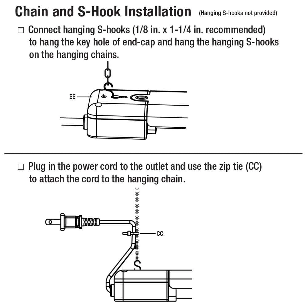 3 ft. 1-Light 30-Watt Integrated LED White Utility Shop Light with Power Cord by Commercial Electric - Image 6