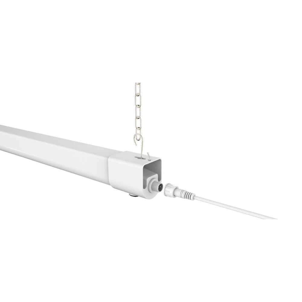 3 ft. 1-Light 6-Watt Equivalent Integrated LED White Shop Light with Solar Panel by Commercial Electric - Image 6