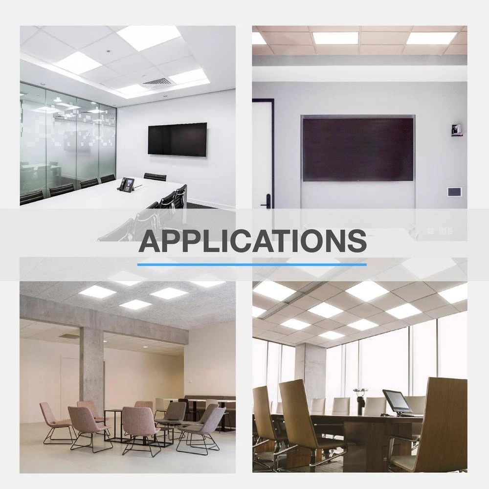 2 ft. x 2 ft. 300-Watt Equivalent Integrated LED White Backlit Troffer with Emergency Battery Backup, 4000K Bright White by Commercial Electric - Image 7