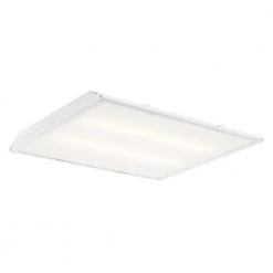 2 ft. x 2 ft. 96-Watt Equivalent Integrated LED White Prismatic Lens Commercial Grid Ceiling Troffer by Commercial Electric