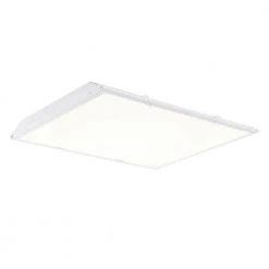 2 ft. x 2 ft. 96-Watt Equivalent Integrated LED White Lens Commercial Grid Ceiling White Troffer by Commercial Electric