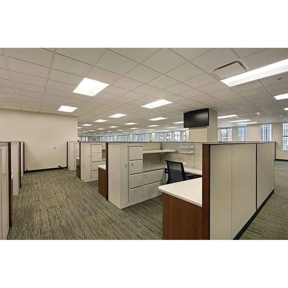 2 ft. x 2 ft. 96-Watt Equivalent Integrated LED White Lens Commercial Grid Ceiling White Troffer by Commercial Electric - Image 2