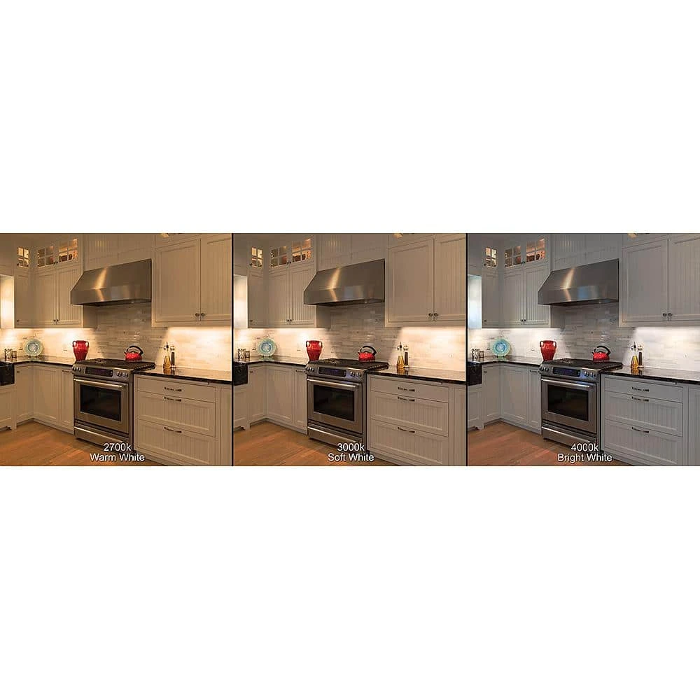 24 in. 11-Watt Plug-In Color Changing LED Under Cabinet Light 3-Position Switch Linkable 700 Lumens Cords Included by Commercial Electric - Image 5
