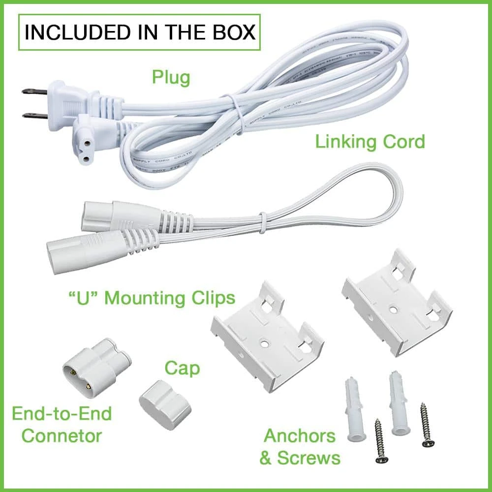 24 in. 11-Watt Plug-In Color Changing LED Under Cabinet Light 3-Position Switch Linkable 700 Lumens Cords Included by Commercial Electric - Image 9